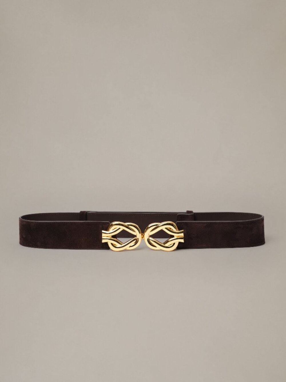 J McLaughlin Eliza Suede Belt - Dark Brown NEW